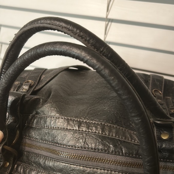 Big Buddha Tiny Dancer Satchel {but not so tiny} Faux Leather Weekender Duffel - Picture 5 of 7